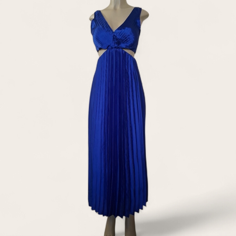 Sincerely Jules | Royal Blue Formal Cutout Maxi Dress Medium Prom Wedding
